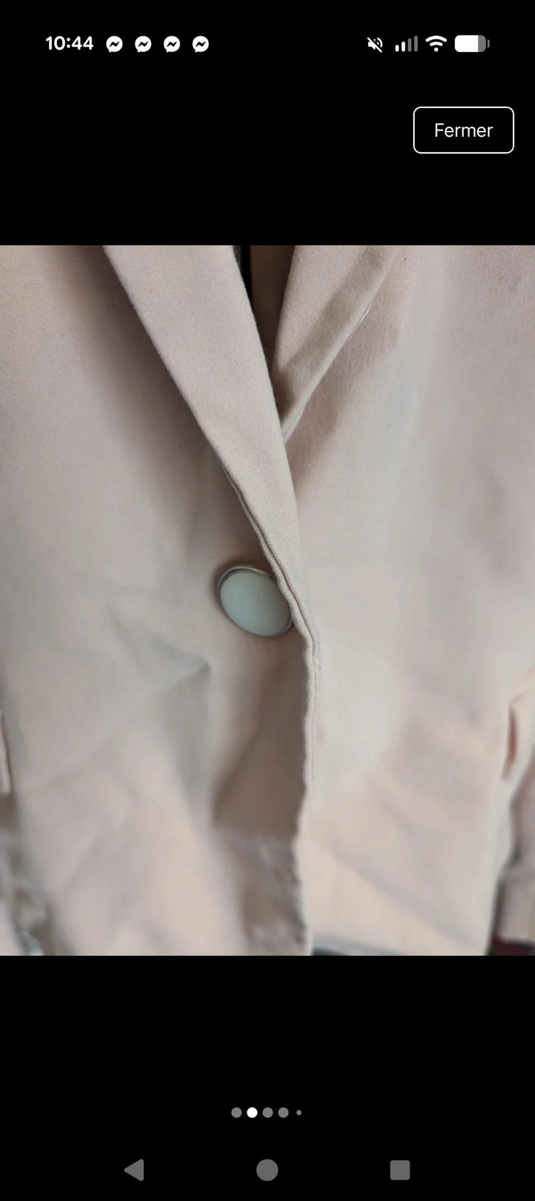 Magnifique Blazer / Zara Basic kostuumjas - Poederton / Nude - Maat M – photo 2